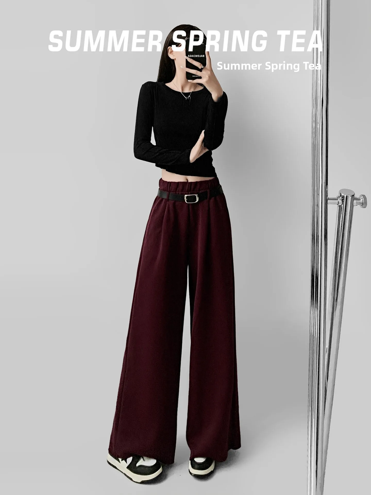 Laid-ba Wide Leg Pants Women's High Waist Thiened Fce Sports Casual Trousers Summer Spring Tea 2025 New Sle Street S...
Laid-ba Wide Leg Pants Women's High Waist Thiened Fce Sports Casual Trousers Summer Spring Tea 2025 New Sle Street S...