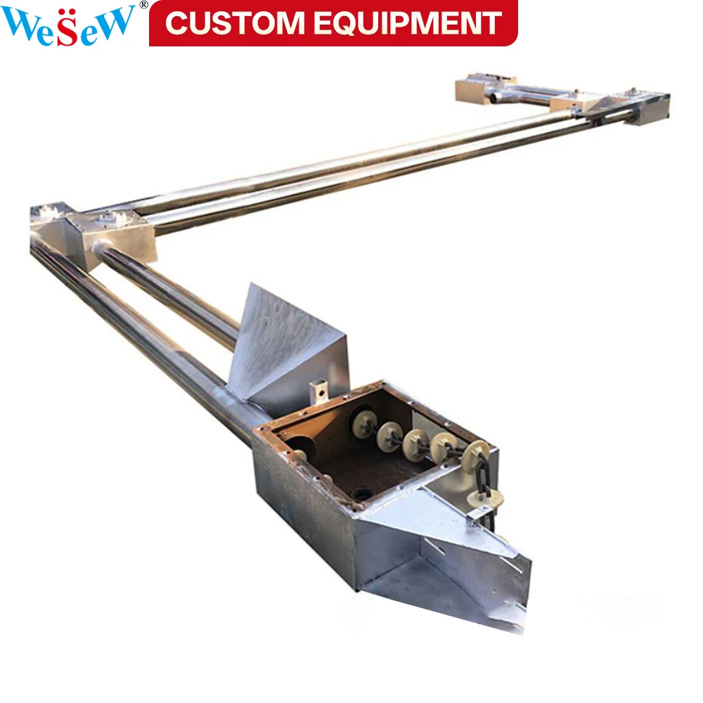 Изготовленный на заказ трубчатый цепной конвейер, цепной конвейер из нержавеющей стали для транспортировки мелких частиц порошка
Изготовленный на заказ трубчатый цепной конвейер, цепной конвейер из нержавеющей стали для транспортировки мелких частиц порошка