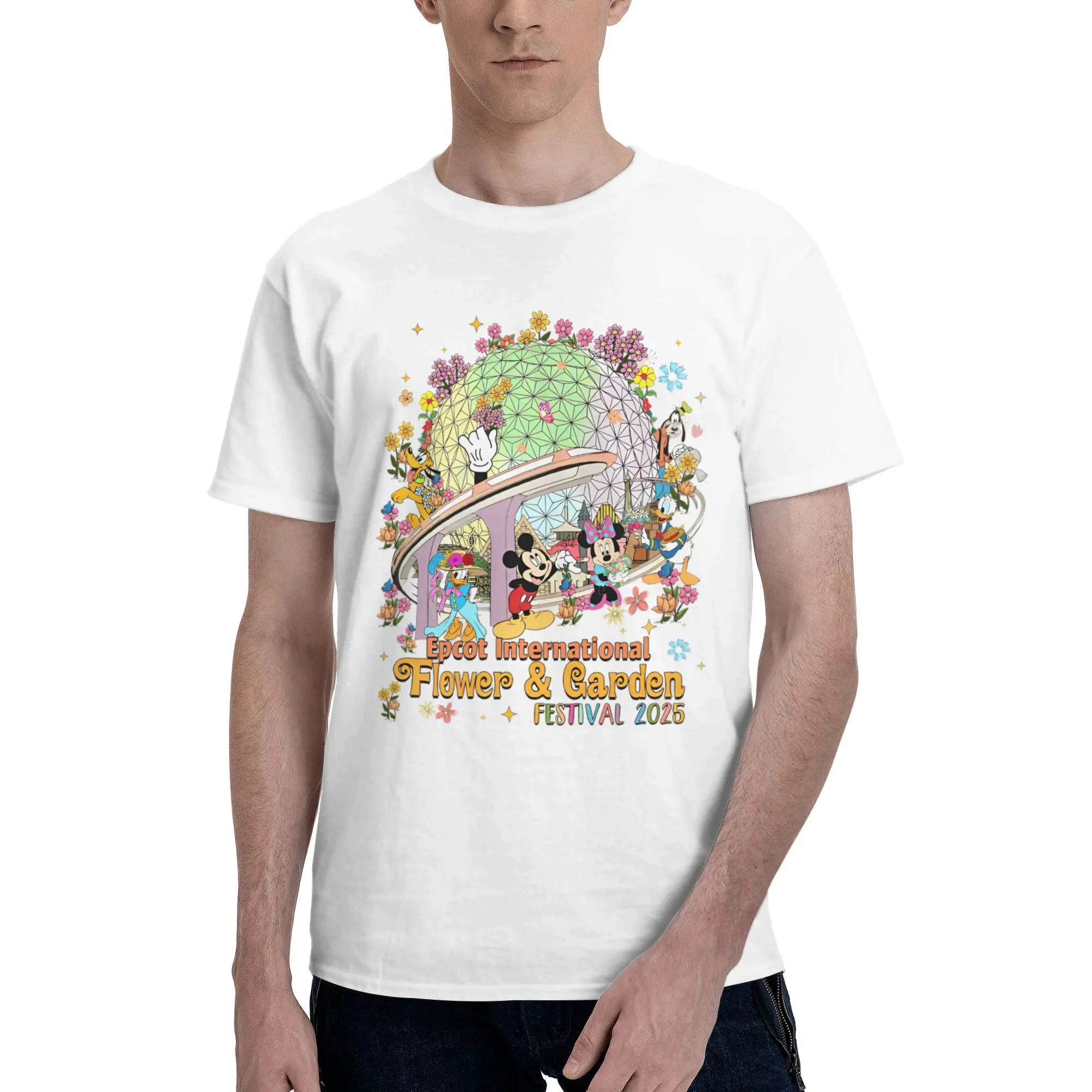 Mickey and Friends International Flower and Garden Festival 2025 T Shirts 100% Cotton Tee Graphic Printing T-shirt Clothing
Mickey and Friends International Flower and Garden Festival 2025 T Shirts 100% Cotton Tee Graphic Printing T-shirt Clothing