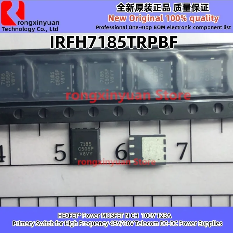 IRFH7185TRPBF IR7185 7185 IRFH7185PBF IR7185PBF IRFH7185 PQFN 5X6 mm HEXFET® Power MOSFET 100V 123A 5.2 mOhm 100% new original
IRFH7185TRPBF IR7185 7185 IRFH7185PBF IR7185PBF IRFH7185 PQFN 5X6 mm HEXFET® Power MOSFET 100V 123A 5.2 mOhm 100% new original