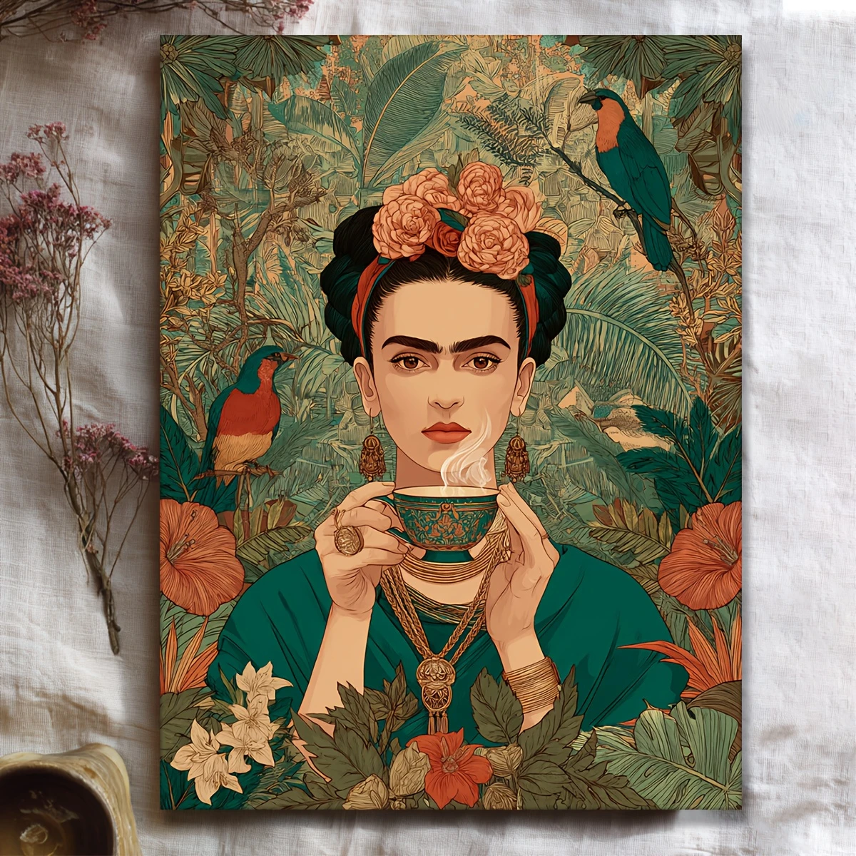 Mexican Woman with Tea Cup 500/1000/1200/2000 PCS Jigsaw Puzzles Family Activity Games for Gameroom Bedroom Home Decor
Mexican Woman with Tea Cup 500/1000/1200/2000 PCS Jigsaw Puzzles Family Activity Games for Gameroom Bedroom Home Decor