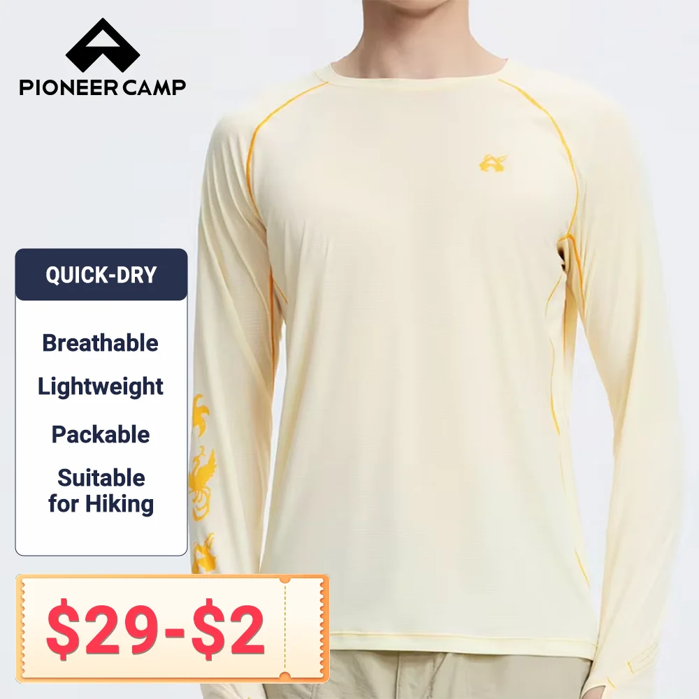 Pioneer Camp Moisture-Wicking Quick-Drying Long-Sleeved T-shirt Breathable Top
Pioneer Camp Moisture-Wicking Quick-Drying Long-Sleeved T-shirt Breathable Top
