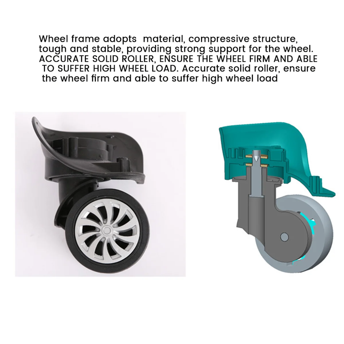 4 шт., сменные колеса для багажа, сменные колеса для чемодана, универсальные поворотные колеса для багажа
4 шт., сменные колеса для багажа, сменные колеса для чемодана, универсальные поворотные колеса для багажа