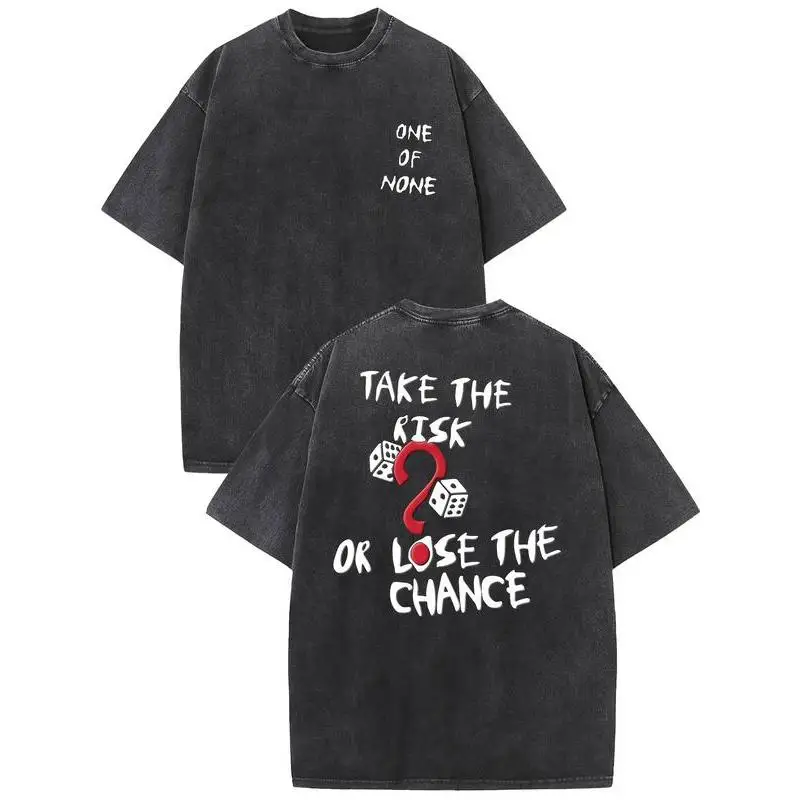 Adventure Or Lose The Chance Vintage Washed High Quality Cotton Pattern T-shirt T-shirt Old Summer Clothing Dropped Shoulder Sle
Adventure Or Lose The Chance Vintage Washed High Quality Cotton Pattern T-shirt T-shirt Old Summer Clothing Dropped Shoulder Sle