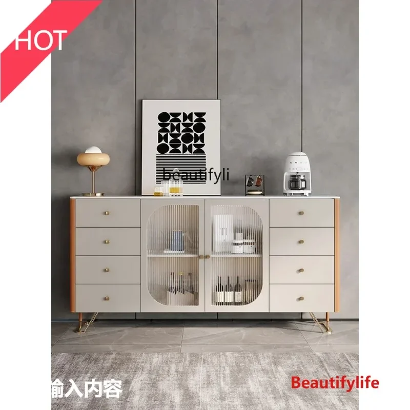Light Luxury Saddle Leather Sideboard Cabinet Wall Locker Living Room Glass Door Wine Cabinet Solid Wood Entrance Cabinet
Light Luxury Saddle Leather Sideboard Cabinet Wall Locker Living Room Glass Door Wine Cabinet Solid Wood Entrance Cabinet