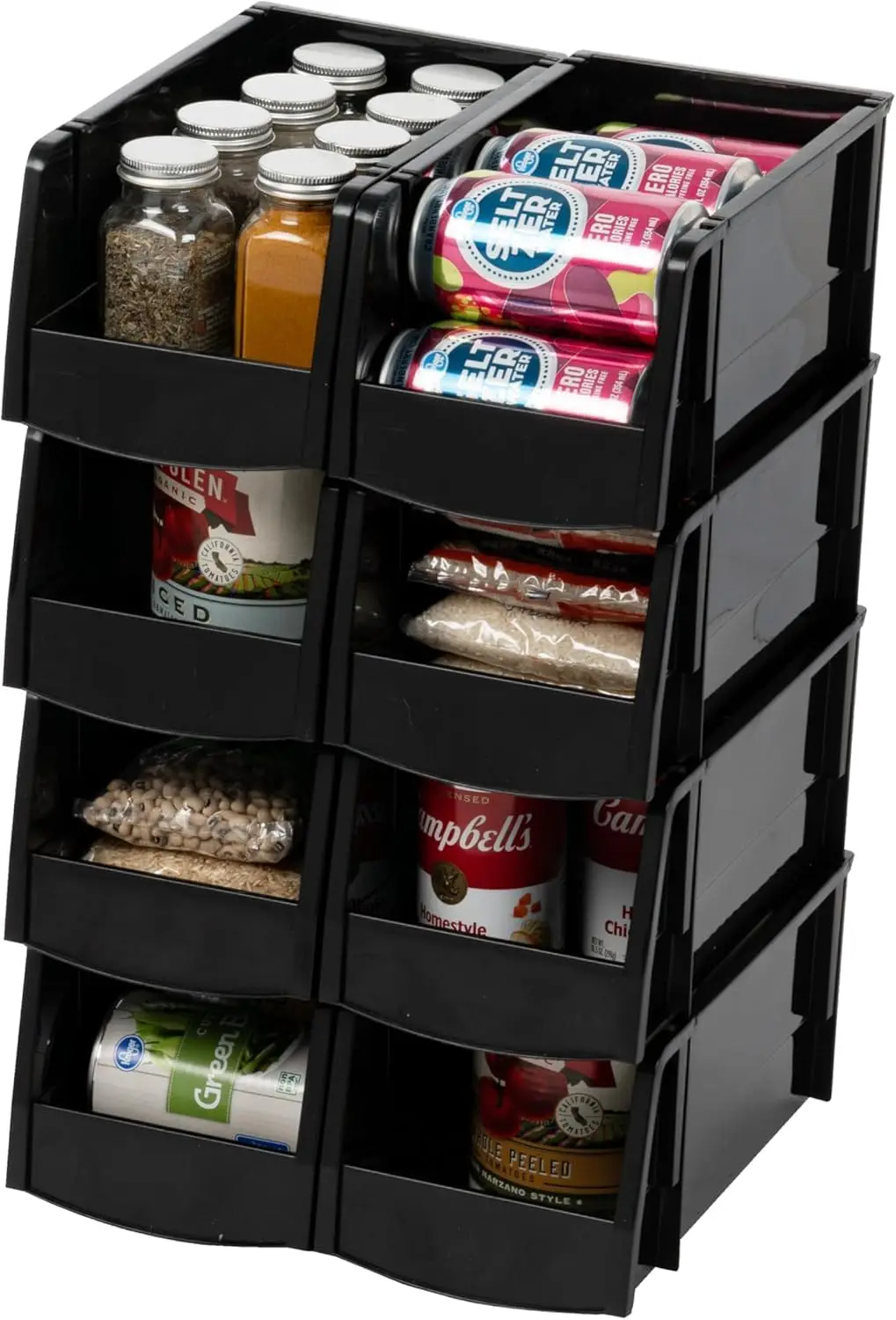 Stackable Storage Bins, 8-Pack, 11"L x 6"W x 5"H, Plastic Open Front Shelf Bin for Organizing Parts, Tools, Pantry, Garage
Stackable Storage Bins, 8-Pack, 11"L x 6"W x 5"H, Plastic Open Front Shelf Bin for Organizing Parts, Tools, Pantry, Garage