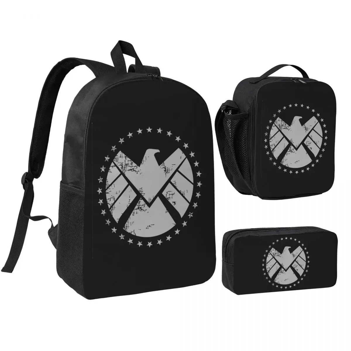 Shield Agent Training Backpack Boys Girls BookBag School Bag Shoulder Bags 3ps Insulated Lunch Bag Pencil Case
Shield Agent Training Backpack Boys Girls BookBag School Bag Shoulder Bags 3ps Insulated Lunch Bag Pencil Case