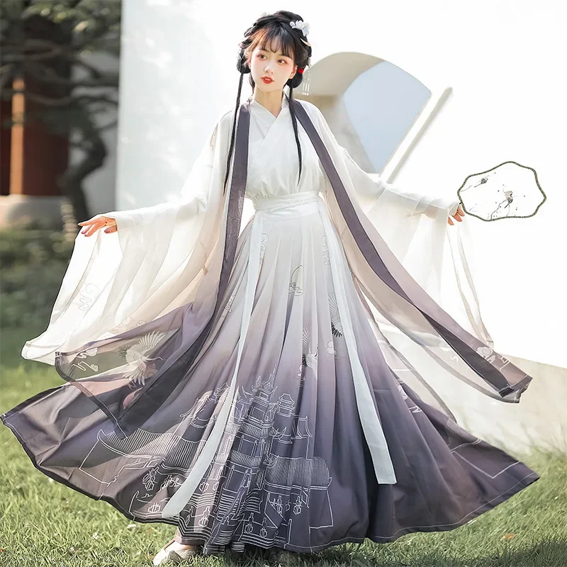 Traditional Chinese Fashion Women Hanfu Vintage Ancient Costume Tang Suit Folk Dance Court Fairy Everyday Photography Dress
Traditional Chinese Fashion Women Hanfu Vintage Ancient Costume Tang Suit Folk Dance Court Fairy Everyday Photography Dress