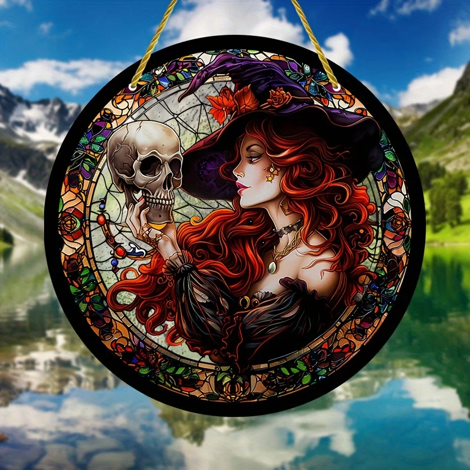 Halloween Witch Skull Acrylic Sun Catcher-Window Hanging Decor For Home,Garden&Patio-Perfect For Holiday&Party Decorations
Halloween Witch Skull Acrylic Sun Catcher-Window Hanging Decor For Home,Garden&Patio-Perfect For Holiday&Party Decorations