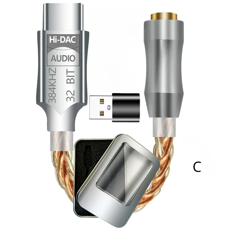 FOR ALC5686 USB Type C to 3.5mm DAC earphone Amplifie Headphone Digital Decoder AUX audio Cable OTG adapter converter Android
FOR ALC5686 USB Type C to 3.5mm DAC earphone Amplifie Headphone Digital Decoder AUX audio Cable OTG adapter converter Android