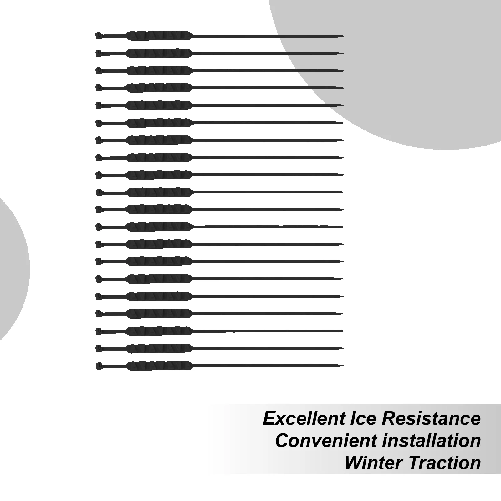 Цепи противоскольжения на колеса (20 шт.) из нейлона для грузовиков, для зимних дорог, бездорожья и горных условий
Цепи противоскольжения на колеса (20 шт.) из нейлона для грузовиков, для зимних дорог, бездорожья и горных условий