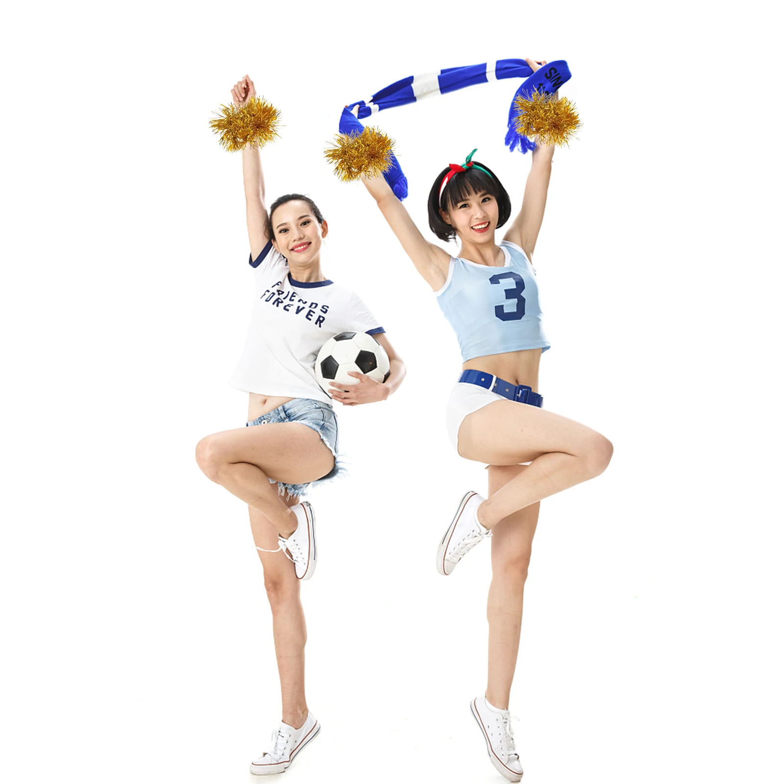 10pcs Cheerleading Pompoms Durable Vibrant Reusable Lightweight Wristband Design Sports Event Party Gold Compact Cheering Squad
10pcs Cheerleading Pompoms Durable Vibrant Reusable Lightweight Wristband Design Sports Event Party Gold Compact Cheering Squad