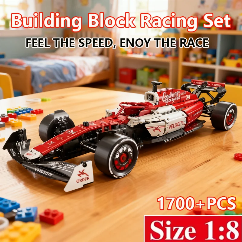 2026 New 1:8 Size Red Race Car 1700+PCS Building Blocks Set Building Toys DIY Model Car Kits For Creative Kids Collectible Gifts
2026 New 1:8 Size Red Race Car 1700+PCS Building Blocks Set Building Toys DIY Model Car Kits For Creative Kids Collectible Gifts