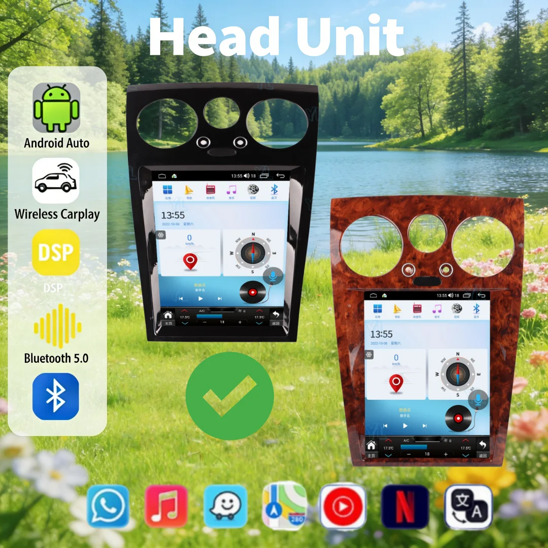CY Car Radio Android 14.0 For Bentley Flying Spur Continental 2005-2019 Multimedia Player Auto Bluetooth Stereo Carplay GPS WIFI
CY Car Radio Android 14.0 For Bentley Flying Spur Continental 2005-2019 Multimedia Player Auto Bluetooth Stereo Carplay GPS WIFI
