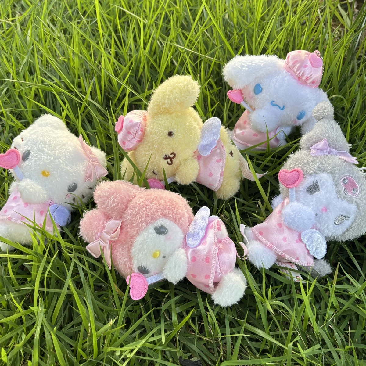 12Cm Anime Hello Kitty Dream Angel Series Plush Pendant Cute Kuromi Cinnamoroll Doll Keychain Backpack Charm Girls Gift
12Cm Anime Hello Kitty Dream Angel Series Plush Pendant Cute Kuromi Cinnamoroll Doll Keychain Backpack Charm Girls Gift 