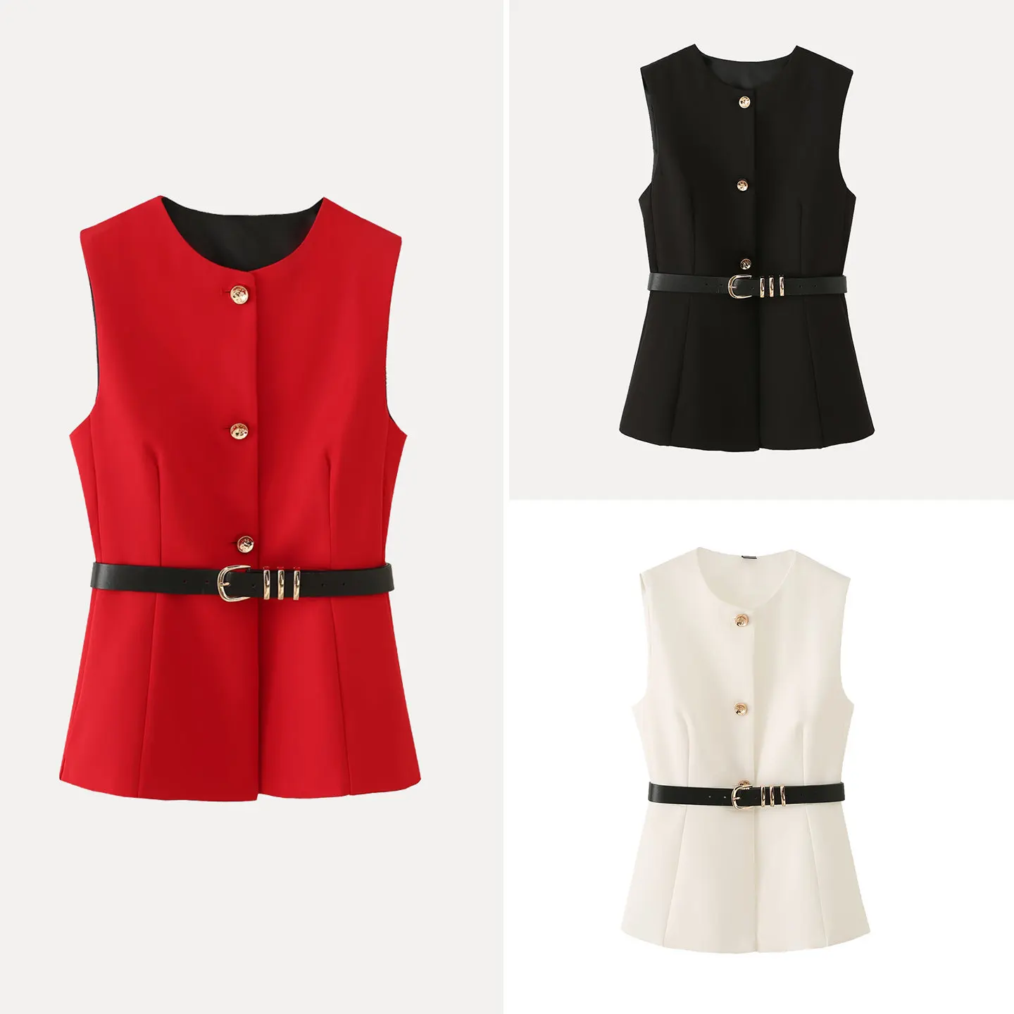 Elegant Three-Color Fashionable Women's Vest 2026 Summer Decorative Buttoned Top Versatile Stylish Classy Chinese Brand Zadata
Elegant Three-Color Fashionable Women's Vest 2026 Summer Decorative Buttoned Top Versatile Stylish Classy Chinese Brand Zadata