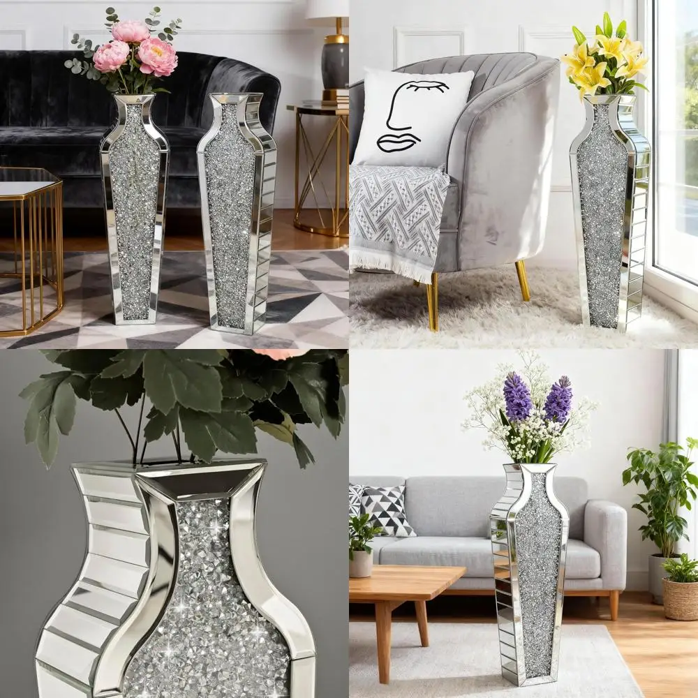 Large 26.8 Modern Luxury Glass Floor Vase for Home Decor, Living Room, Bedroom, and Office
Large 26.8 Modern Luxury Glass Floor Vase for Home Decor, Living Room, Bedroom, and Office