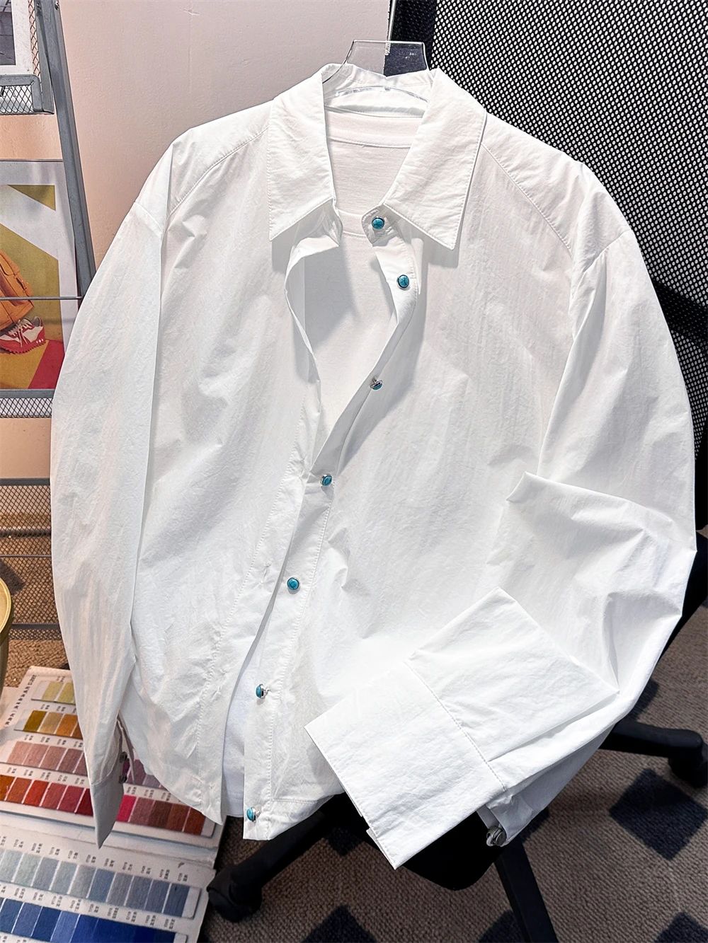 Casual Long Sleeve Shirt Couple Simple Fashion Trend Japanese Style Loose Fit Button down Youth Regular Thickness Cardigan
Casual Long Sleeve Shirt Couple Simple Fashion Trend Japanese Style Loose Fit Button down Youth Regular Thickness Cardigan