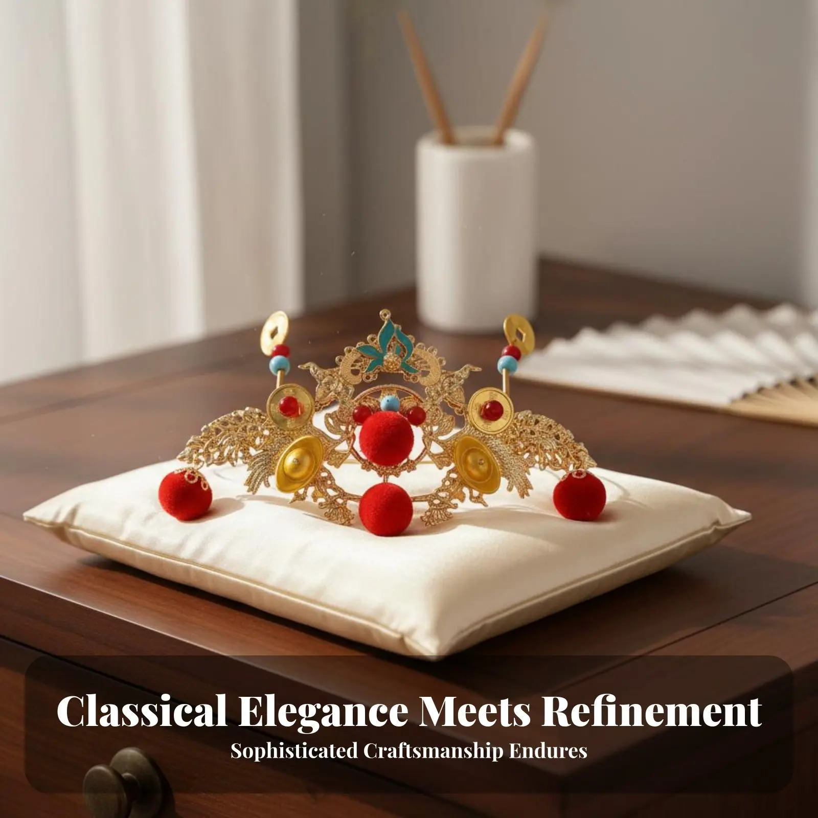 Traditional Chinese Attire Hair Accessory Elegant Design Chinese Design Hair Crown Chinese Design Tassel Headwear Intricate
Traditional Chinese Attire Hair Accessory Elegant Design Chinese Design Hair Crown Chinese Design Tassel Headwear Intricate