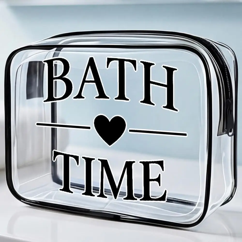 Clear Pvc Zippered Makeup Storage Bag Easy Black White Bold Serif Design Handy Transparent Cosmetic Organizer for Travel
Clear Pvc Zippered Makeup Storage Bag Easy Black White Bold Serif Design Handy Transparent Cosmetic Organizer for Travel