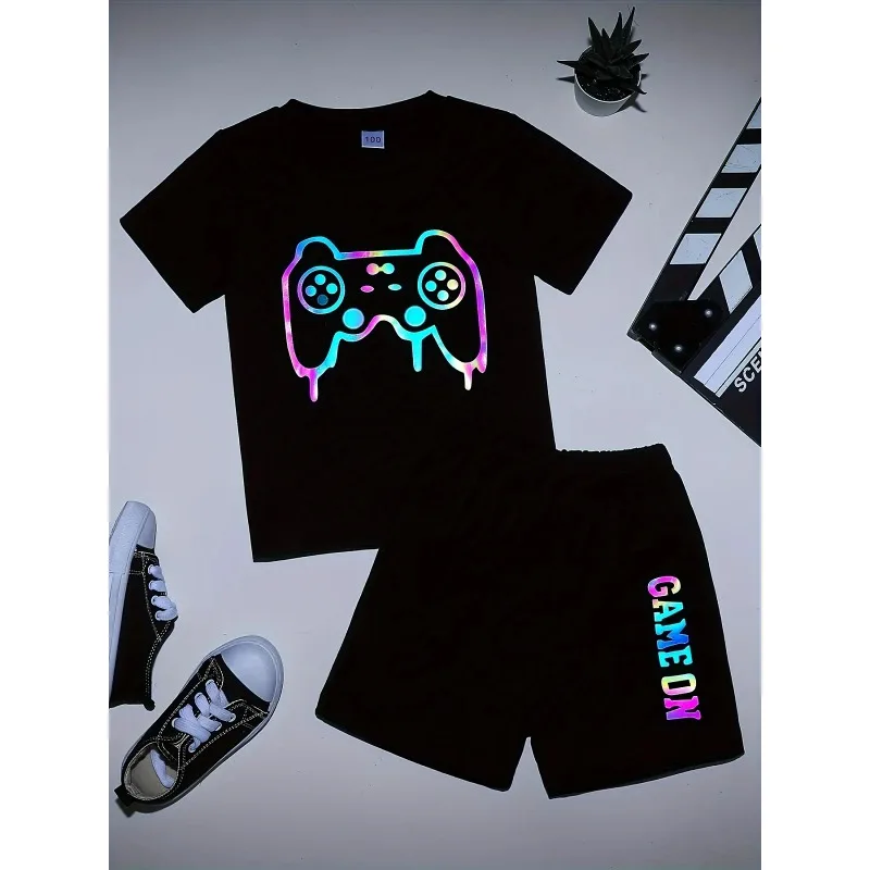 Kids Clothes Boys & Girls Summer playgame Top & Shorts 2 Pieces Set Teenage Boy Printed Tracksuit Children's Casual Outfit
Kids Clothes Boys & Girls Summer playgame Top & Shorts 2 Pieces Set Teenage Boy Printed Tracksuit Children's Casual Outfit