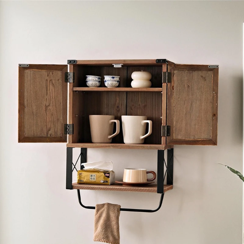 Vintage Wall Mounted Storage Cabinet, Wooden Kitchen Spice Rack Organizer, Background Home Decor Accent for Dining Room
Vintage Wall Mounted Storage Cabinet, Wooden Kitchen Spice Rack Organizer, Background Home Decor Accent for Dining Room