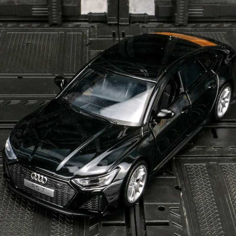 1:35 simulation of audi RS7 alloy sports car model car decoration door can open the boy's acousto-optic pull-back toy
1:35 simulation of audi RS7 alloy sports car model car decoration door can open the boy's acousto-optic pull-back toy