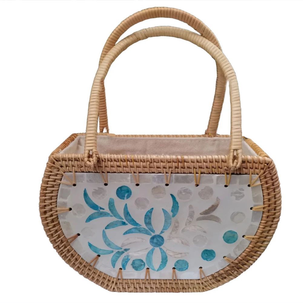 Handcrafted Woven Rattan Shell-Embellished Tote Bag For Beach & Cosmetics Kitchen Storage Basket Shell Bag Set Home Decoration
Handcrafted Woven Rattan Shell-Embellished Tote Bag For Beach & Cosmetics Kitchen Storage Basket Shell Bag Set Home Decoration