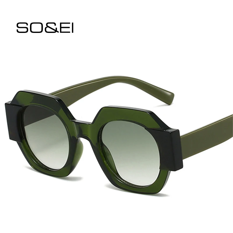 SO&EI Ins Popular Fashion Polygon Square Double Color Women Sunglasses Vintage Gradient Shades UV400 Men Punk Sun Glasses
SO&EI Ins Popular Fashion Polygon Square Double Color Women Sunglasses Vintage Gradient Shades UV400 Men Punk Sun Glasses
