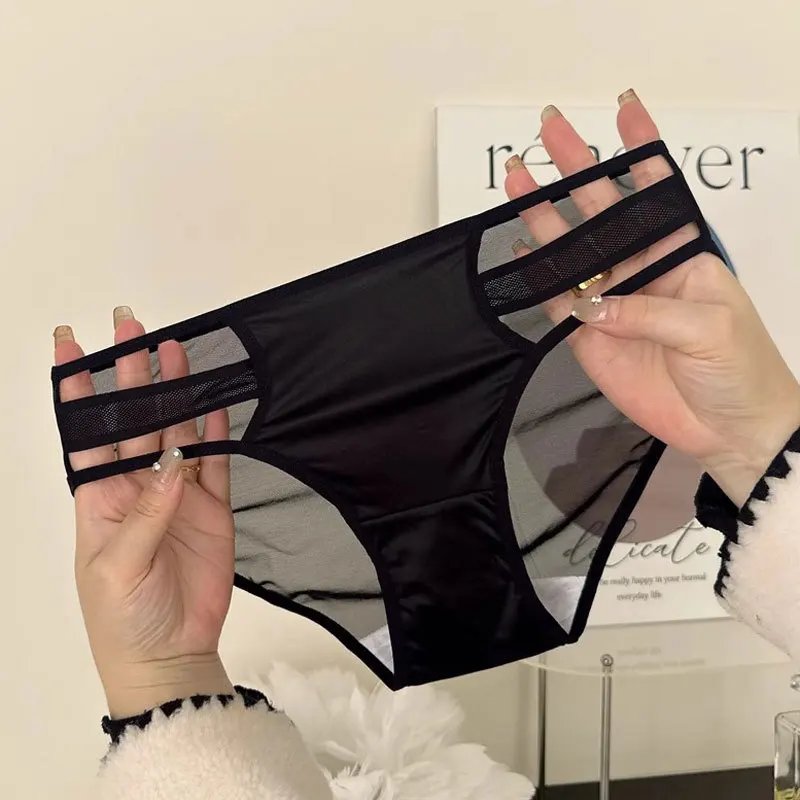 Summer new pure desire style girl hollow sexy underwear women's thin transparent mesh low waist hip briefs head
Summer new pure desire style girl hollow sexy underwear women's thin transparent mesh low waist hip briefs head