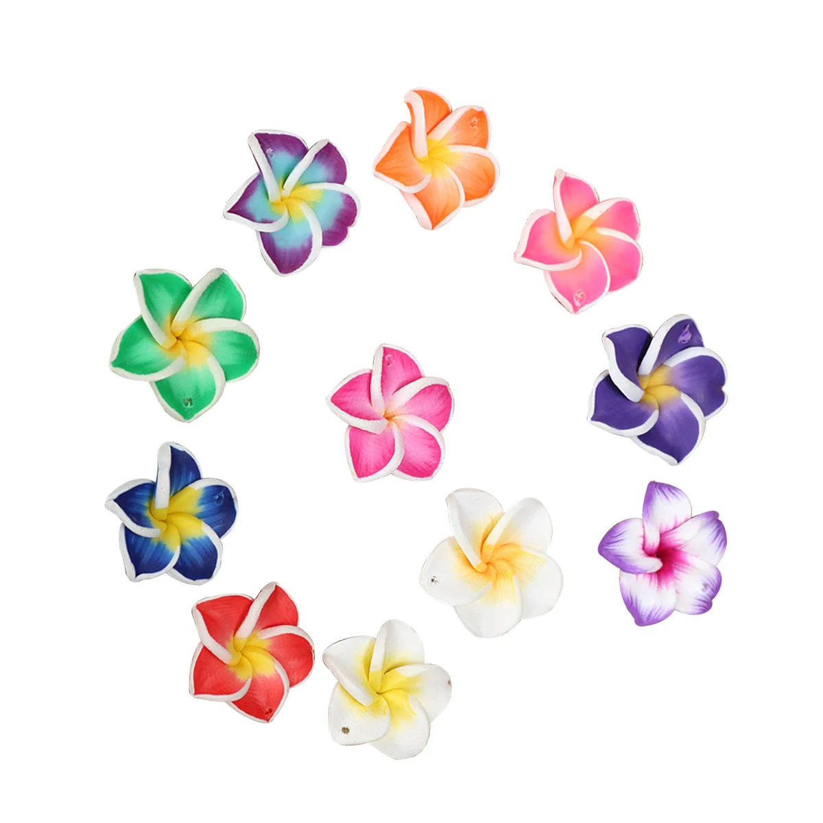 50pcs Soft Ceramic Flower Material Polymer Clay Plumeria Decoration Accessories DIY Beads Phone Case DecorHawaiian Style
50pcs Soft Ceramic Flower Material Polymer Clay Plumeria Decoration Accessories DIY Beads Phone Case DecorHawaiian Style