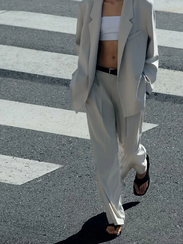 European and American style summer new fashion trend women's clothing loose lapel long sleeve suit jacket trousers suit
European and American style summer new fashion trend women's clothing loose lapel long sleeve suit jacket trousers suit
