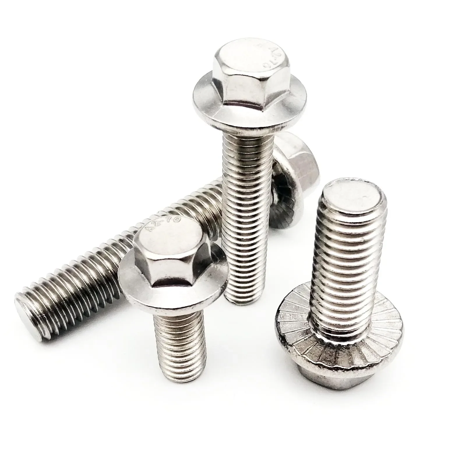 304 Stainless Steel A2-70 Outer Hexagonal Flange Bolt Anti Slip Serrated Screw M5 M6 M8 M10 M12
304 Stainless Steel A2-70 Outer Hexagonal Flange Bolt Anti Slip Serrated Screw M5 M6 M8 M10 M12