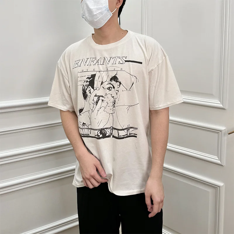 High Street Summer ERD Printed Distressed Short Sleeve Tee Y2k Casual T-shirt Oversized High Quality Tops
High Street Summer ERD Printed Distressed Short Sleeve Tee Y2k Casual T-shirt Oversized High Quality Tops