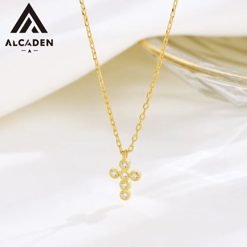 S925 Sterling Silver Cross Pendant Necklace Inlaid Zircon Dainty Thin Chain Jewelry For Women Daily Gift
S925 Sterling Silver Cross Pendant Necklace Inlaid Zircon Dainty Thin Chain Jewelry For Women Daily Gift
