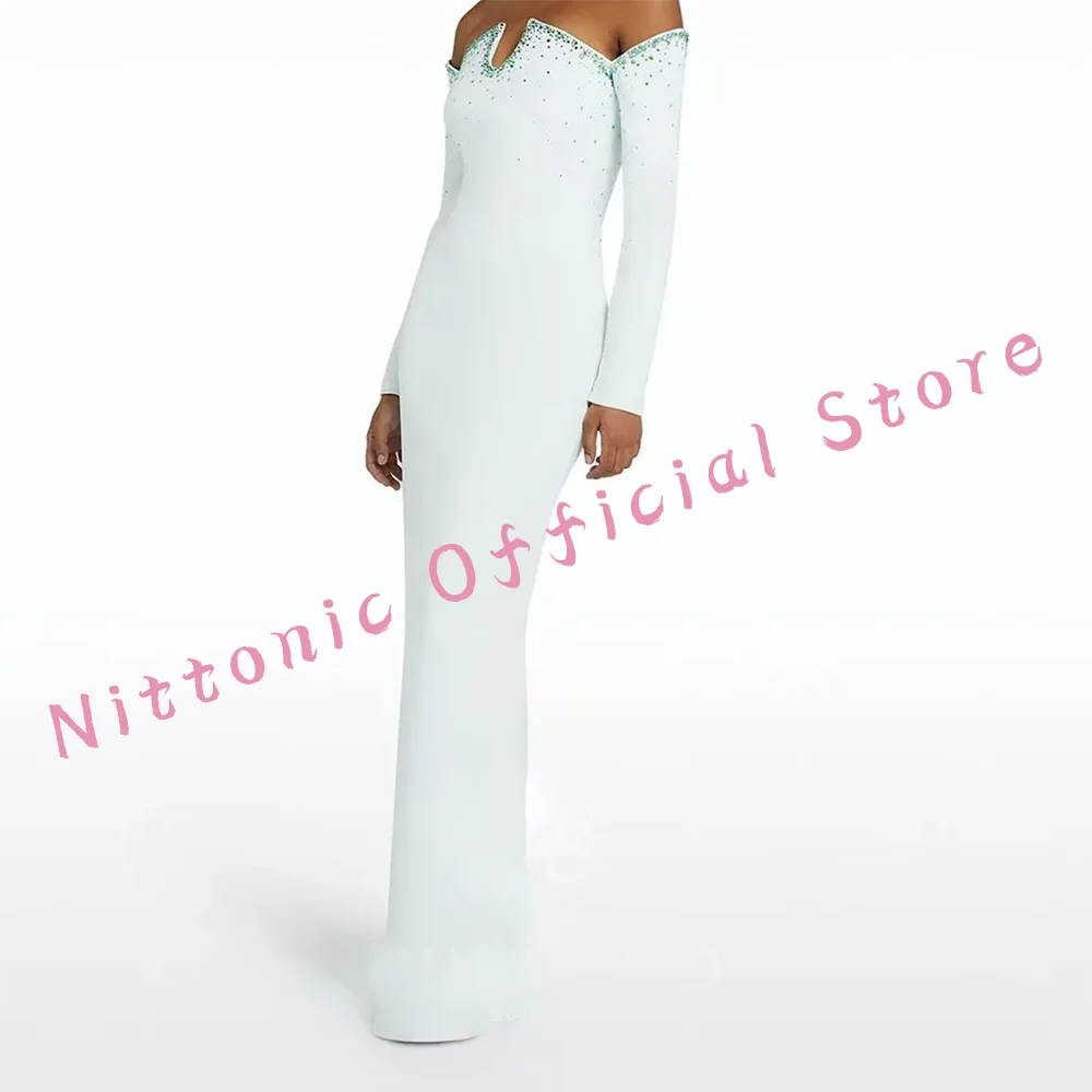 Classic Off Shoulder Beading Straight Formal Evening Dresses Birthday Party Prom Gowns Customized
Classic Off Shoulder Beading Straight Formal Evening Dresses Birthday Party Prom Gowns Customized