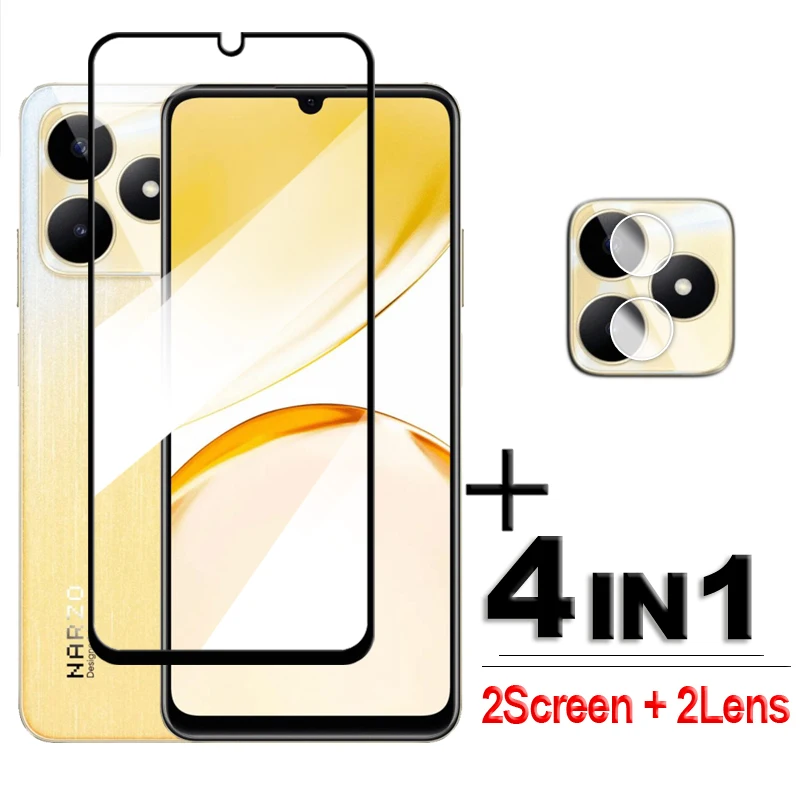 4in1 For Realme C53 Glass Realme C53 Tempered Glass 2.5D Full Cover Screen Protector For Realme C53 Lens Film 6.74 inch
4in1 For Realme C53 Glass Realme C53 Tempered Glass 2.5D Full Cover Screen Protector For Realme C53 Lens Film 6.74 inch