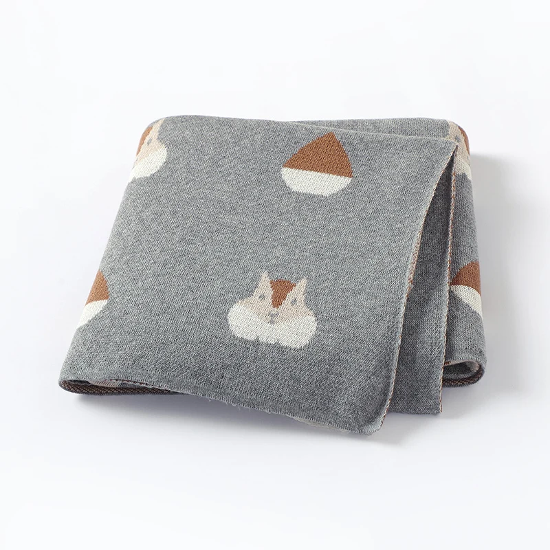 Newborn Baby Blankets 90*70CM Infant Girl Boy Knitted Cotton Bedding Quilt Cute Cartoon Squirrel Toddler Stroller Swaddling Soft
Newborn Baby Blankets 90*70CM Infant Girl Boy Knitted Cotton Bedding Quilt Cute Cartoon Squirrel Toddler Stroller Swaddling Soft