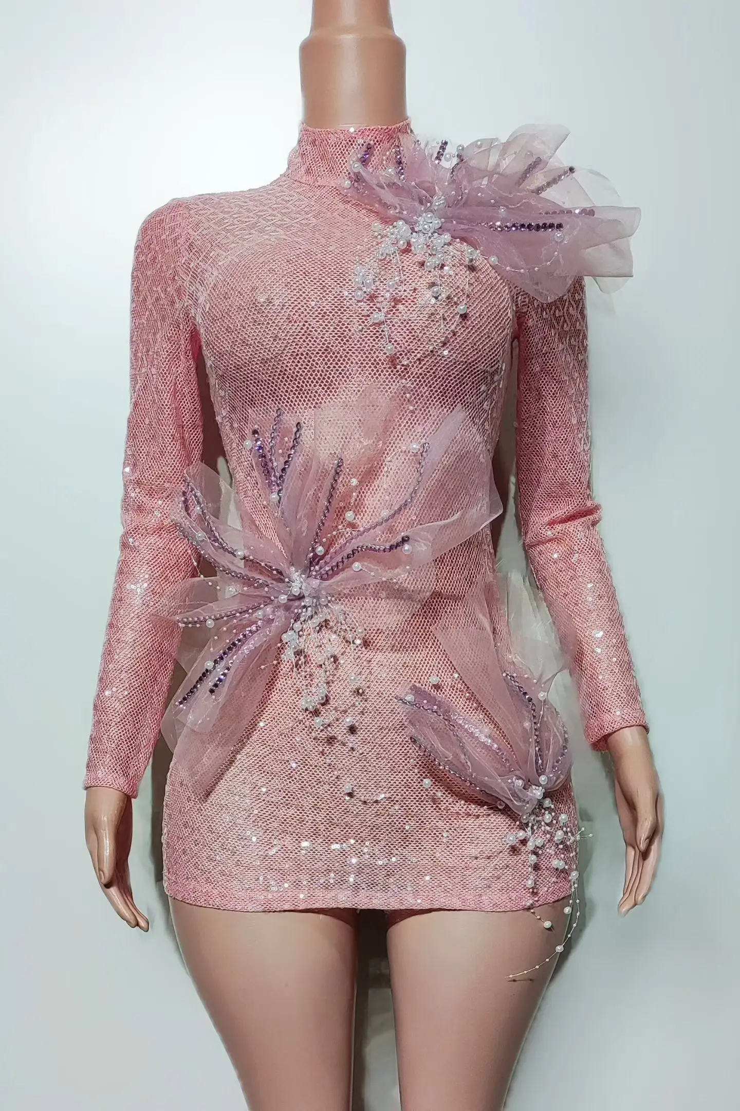 Fendai Elegant Woman Banquet Dress Gorgeous Pearl Pink High Neck Dress Birthday Cocktail Wedding Party Princess Dress Prom Gowns
Fendai Elegant Woman Banquet Dress Gorgeous Pearl Pink High Neck Dress Birthday Cocktail Wedding Party Princess Dress Prom Gowns