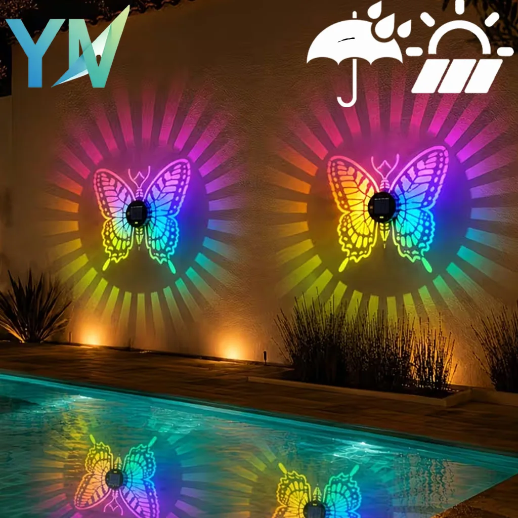 Waterproof Solar Butterfly Hanging Light for Garden Yard Pool Patio Decorative Outdoor Ambient Landscape Lantern
Waterproof Solar Butterfly Hanging Light for Garden Yard Pool Patio Decorative Outdoor Ambient Landscape Lantern