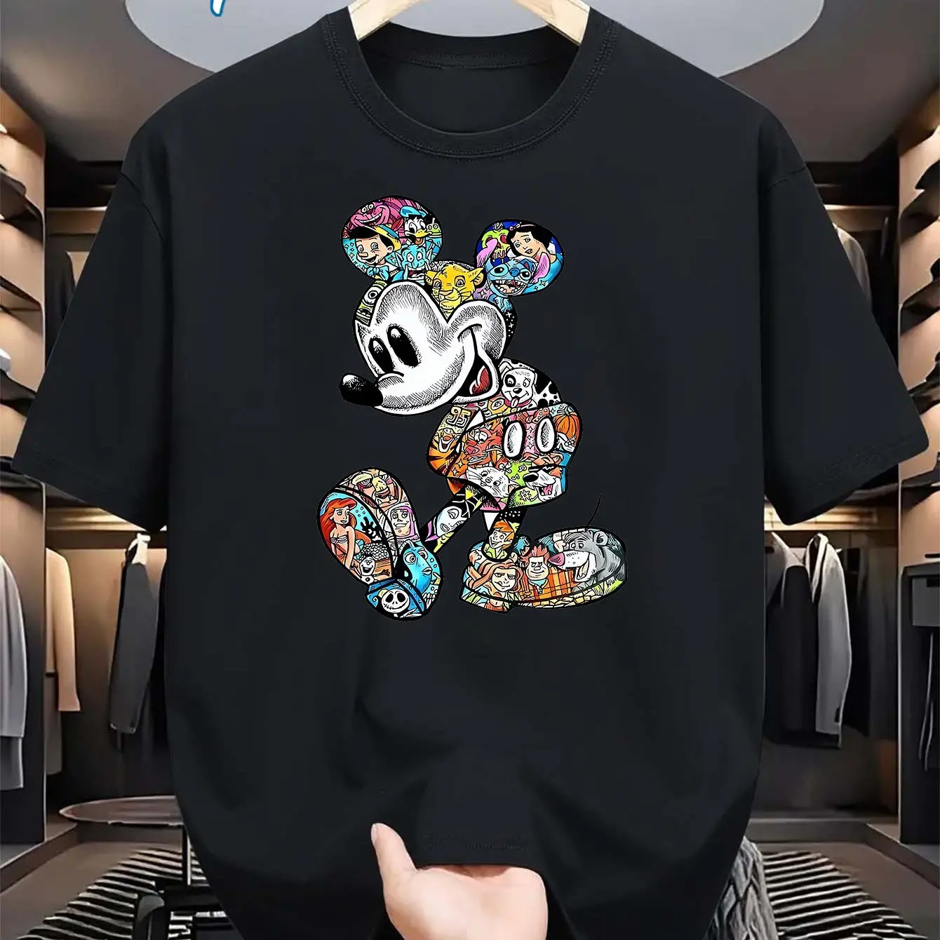 Новая летняя футболка с рисунком Микки Мауса Диснея для мальчиков и девочек, повседневная пара, удобный топ с короткими рукавами, крутой унисекс
Новая летняя футболка с рисунком Микки Мауса Диснея для мальчиков и девочек, повседневная пара, удобный топ с короткими рукавами, крутой унисекс