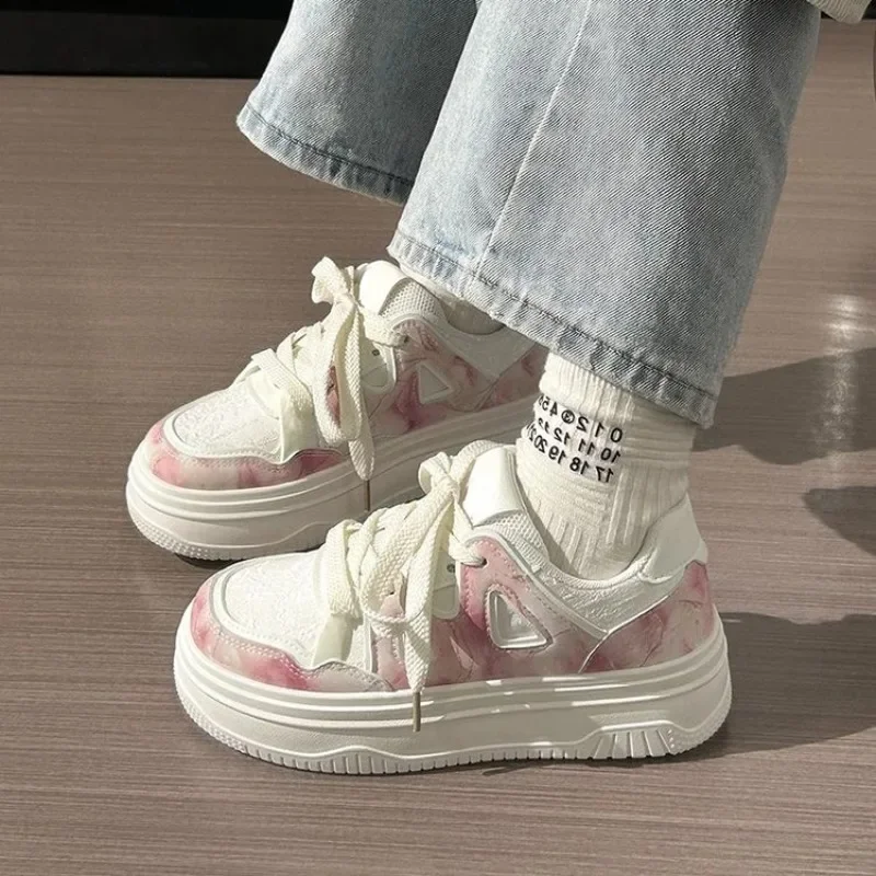 SHANPA Sweet Pink Shoes for Women PU Leather Fashion Collegiate Style Women Sneakers Casual Versatile Kawaii Ladies Shoes
SHANPA Sweet Pink Shoes for Women PU Leather Fashion Collegiate Style Women Sneakers Casual Versatile Kawaii Ladies Shoes