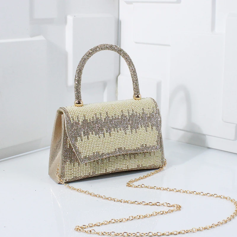 Exquisite Women Evening Bag Glitter Rhinestones Pearl Chain Crossbody Bag Elegant Luxury Wedding Dress Party Banquet Clutch Bag
Exquisite Women Evening Bag Glitter Rhinestones Pearl Chain Crossbody Bag Elegant Luxury Wedding Dress Party Banquet Clutch Bag