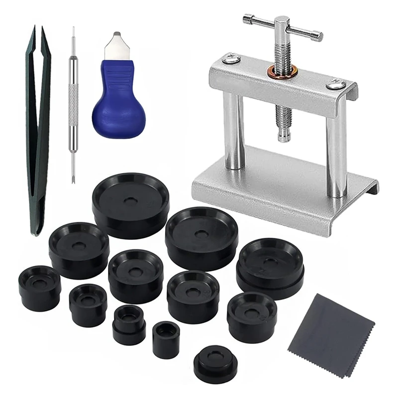 New-Watch Press Tool,Watch Crystal Press Kit,Set Back Case Closer,Metal Watch Back Case Press,Watch Battery Replacement Tool
New-Watch Press Tool,Watch Crystal Press Kit,Set Back Case Closer,Metal Watch Back Case Press,Watch Battery Replacement Tool