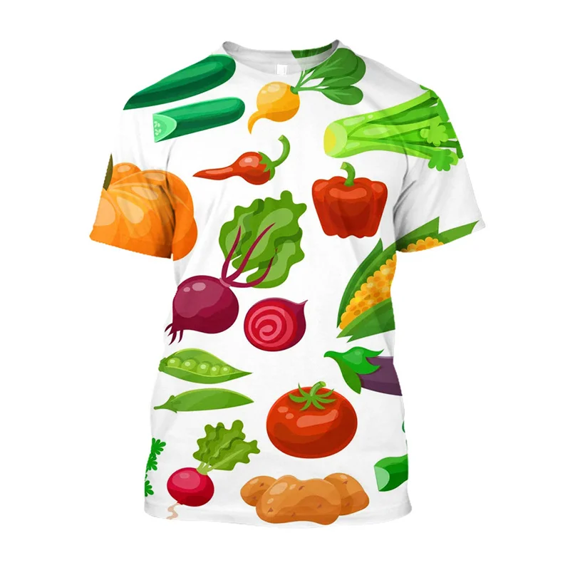 Funny Vegetable Graphics T-shirt Summer Fashion Short Sleeve O Neck Streetwear 3D Printed T Shirt Trend Casual Oversized Tees
Funny Vegetable Graphics T-shirt Summer Fashion Short Sleeve O Neck Streetwear 3D Printed T Shirt Trend Casual Oversized Tees