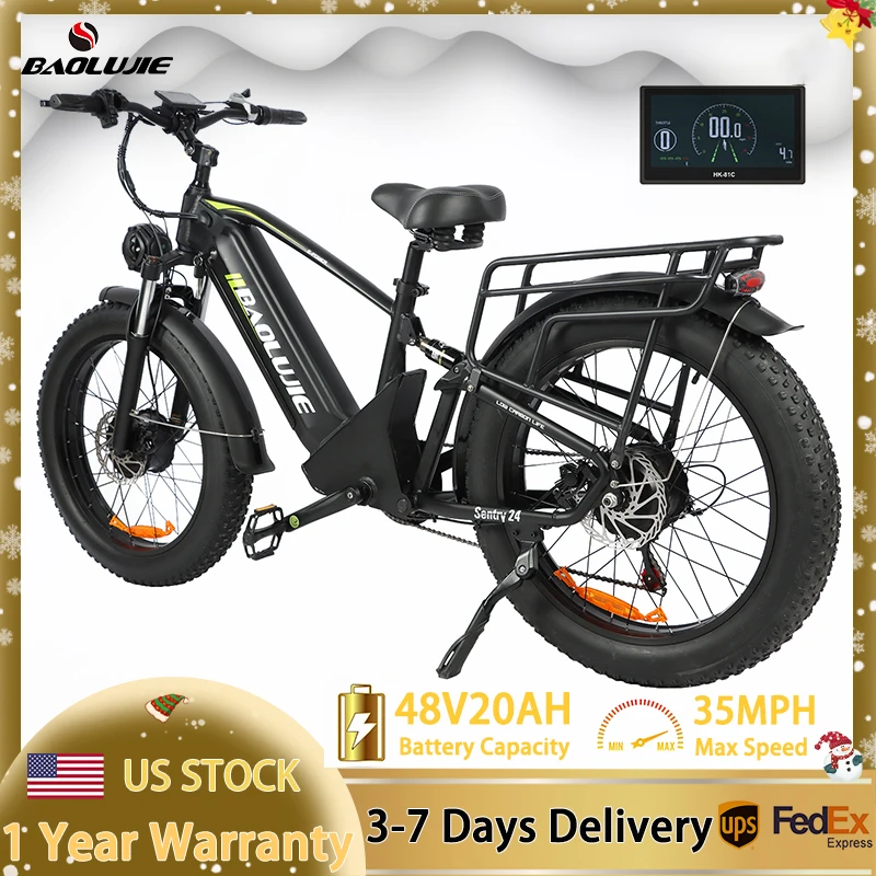 BAOLUJIE Adult Electric Bike, 35 MPH, 48V 20AH Battery, 24 Inch Electric Bike,Mountain Bike Electric Dirt Bike,7 -Speed E-Bike
BAOLUJIE Adult Electric Bike, 35 MPH, 48V 20AH Battery, 24 Inch Electric Bike,Mountain Bike Electric Dirt Bike,7 -Speed E-Bike