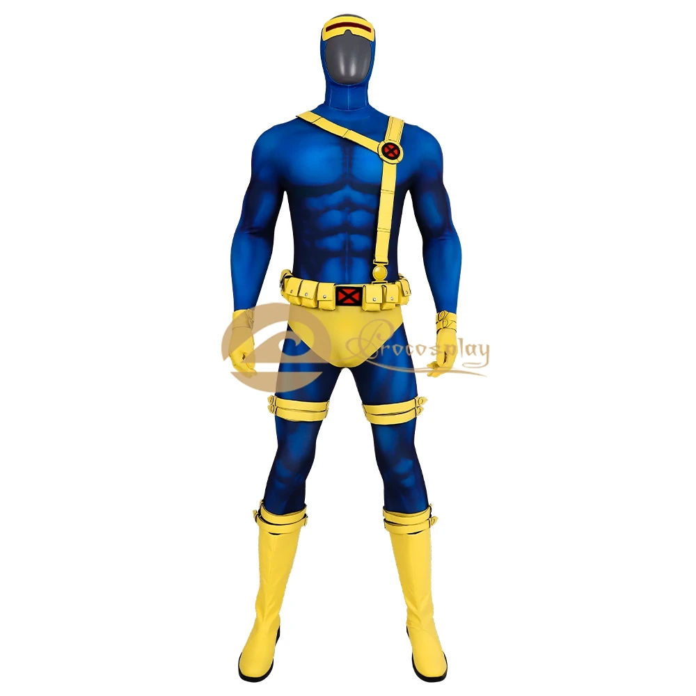 Scott Cosplay Summers Costume Cyclopss Men Jumpsuit Blue Yellow Clothes for Halloween Role Play
Scott Cosplay Summers Costume Cyclopss Men Jumpsuit Blue Yellow Clothes for Halloween Role Play
