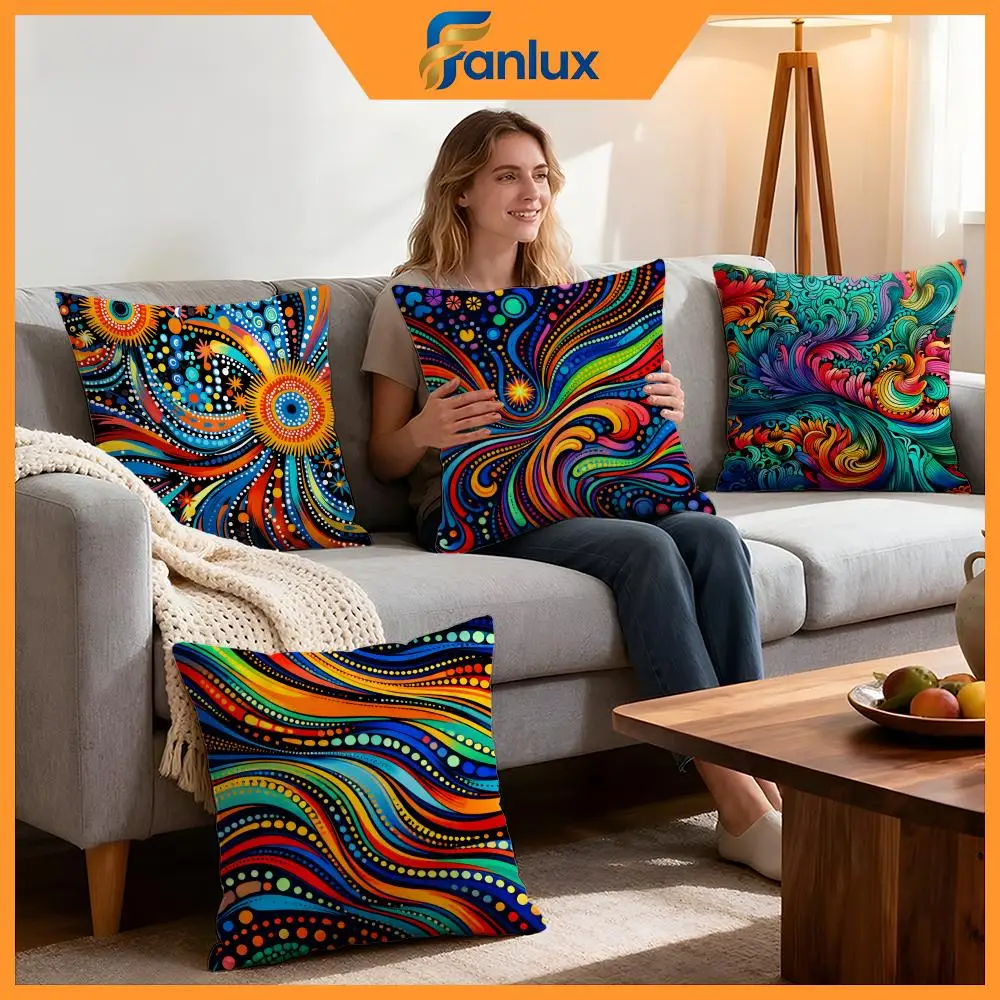 Pattern Colorful Pattern Cushion Cover 4Pcs Decorative Covers Soft Cushion Case for Sofa Couch Decor 40x40 45x45 Pillowcases
Pattern Colorful Pattern Cushion Cover 4Pcs Decorative Covers Soft Cushion Case for Sofa Couch Decor 40x40 45x45 Pillowcases