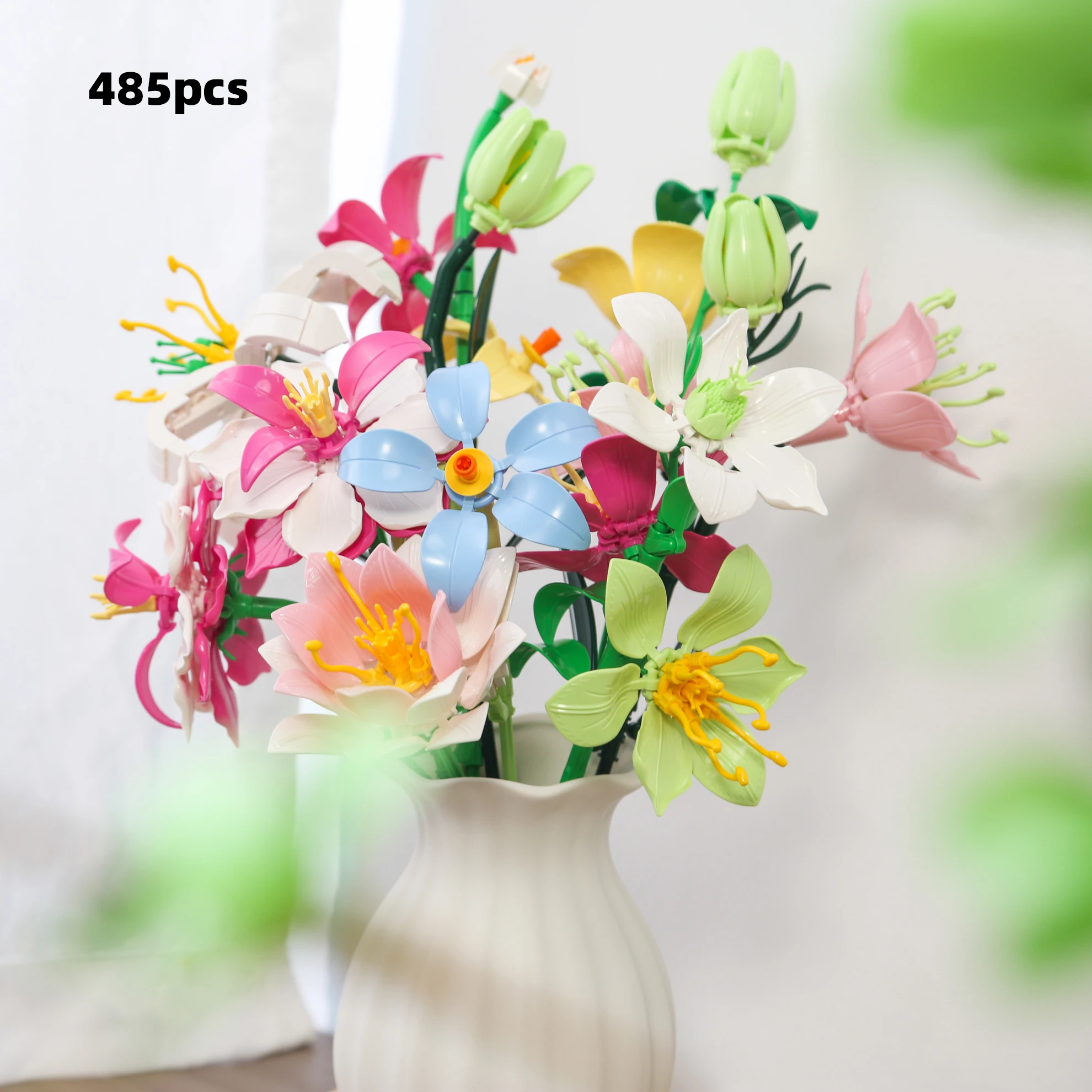 Spring Assorted Lily and Tulip Building Block Flower Bouquet Set, Colorful Mixed Flower Building Block Bouquet, Fresh Assembled Everlasting Flowers, DIY Artificial Flower Decoration, Creative Gift for Best Friend/Girlf
Spring Assorted Lily and Tulip Building Block Flower Bouquet Set, Colorful Mixed Flower Building Block Bouquet, Fresh Assembled Everlasting Flowers, DIY Artificial Flower Decoration, Creative Gift for Best Friend/Girlf