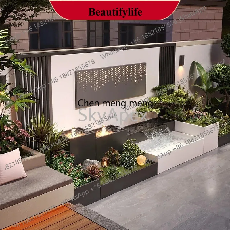 C178 Stainless Steel Garden Water Curtain Wall -Durable Rustproof Recirculating Waterfall Screen for Villa Landscape Fish Pond
C178 Stainless Steel Garden Water Curtain Wall -Durable Rustproof Recirculating Waterfall Screen for Villa Landscape Fish Pond